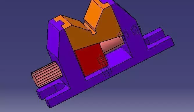 V Adjustable machine tool Free 3D model_0