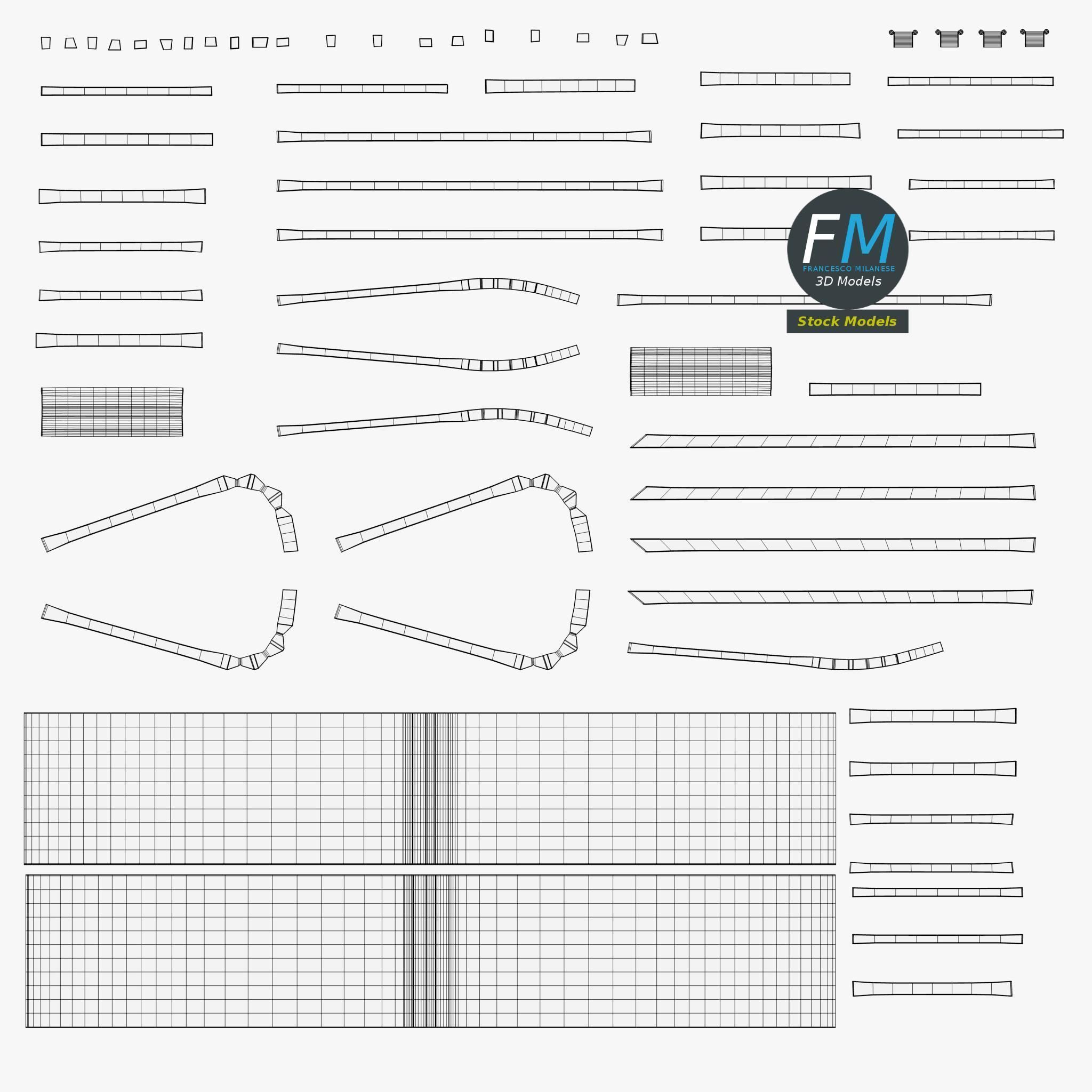 Beach chair 3D model_11