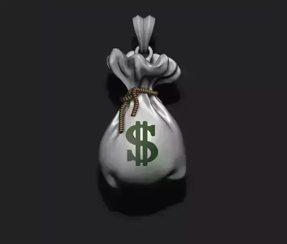Money Bag pendant 3D print model