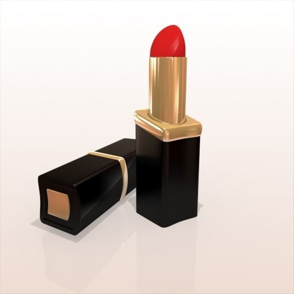 Square Curved Lipstick 3D model_5