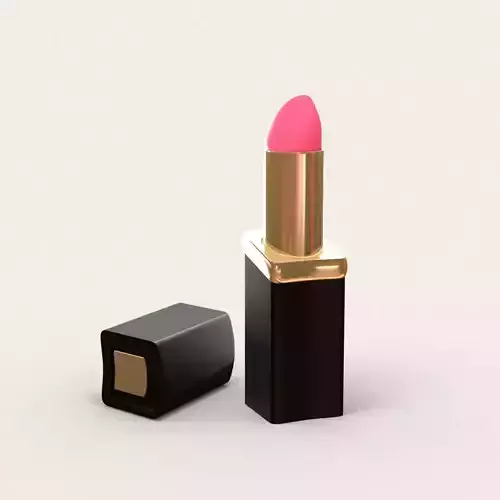 Square Curved Lipstick 3D model