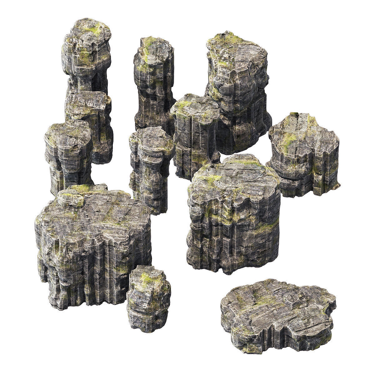 Rock sea collection n10 3D model_1