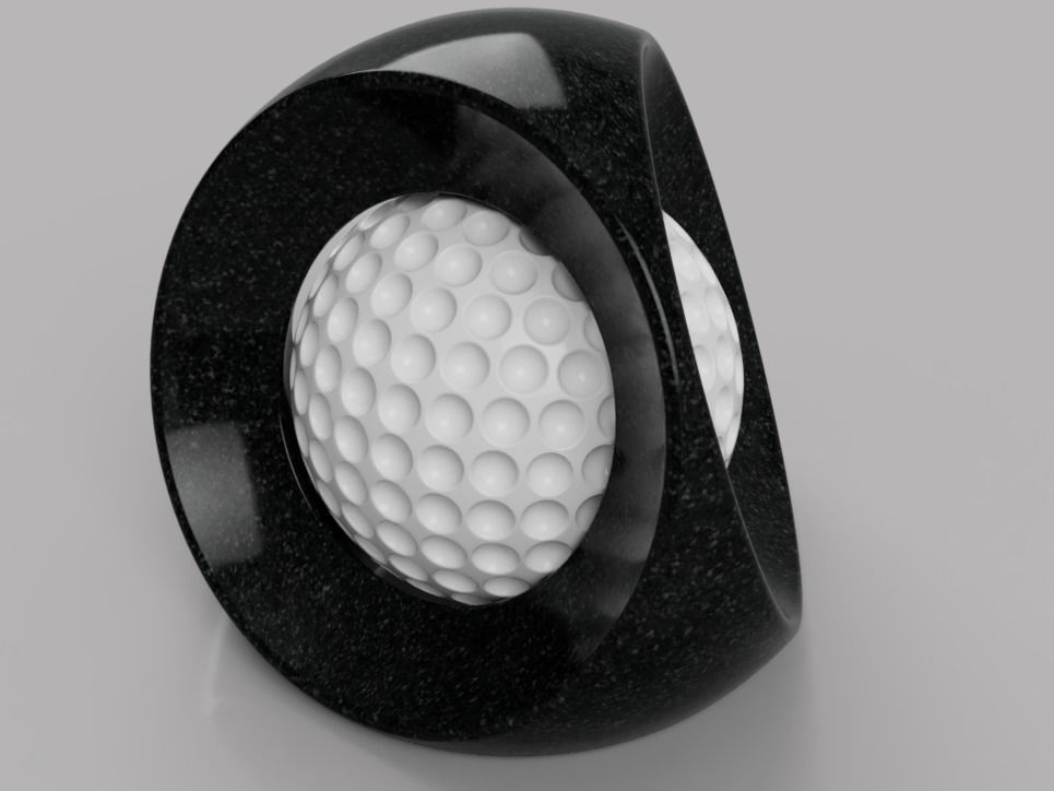 Balle captive 3D print model_1