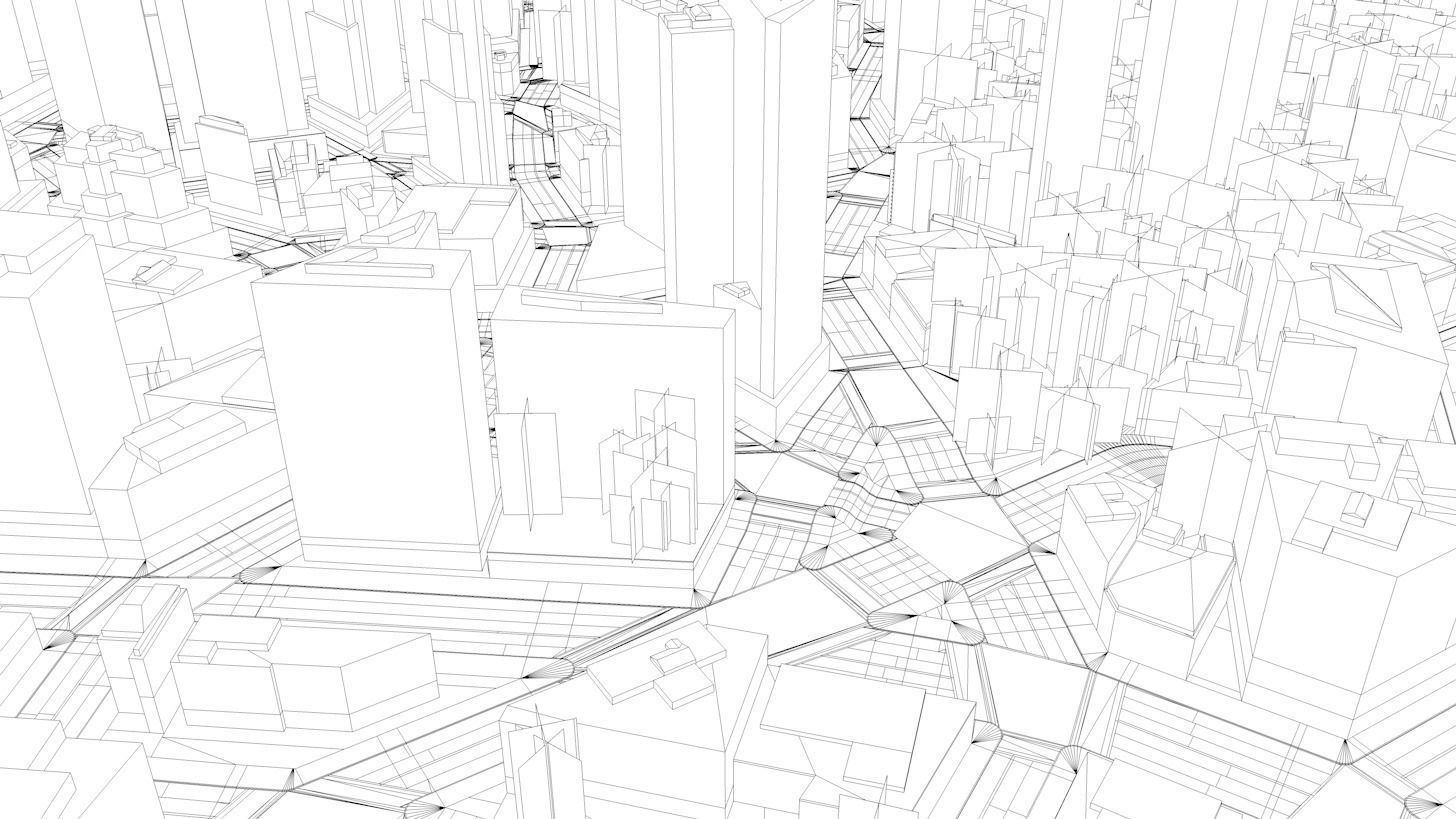 High-Detailed 3D City Model 2 Low-poly 3D model_8