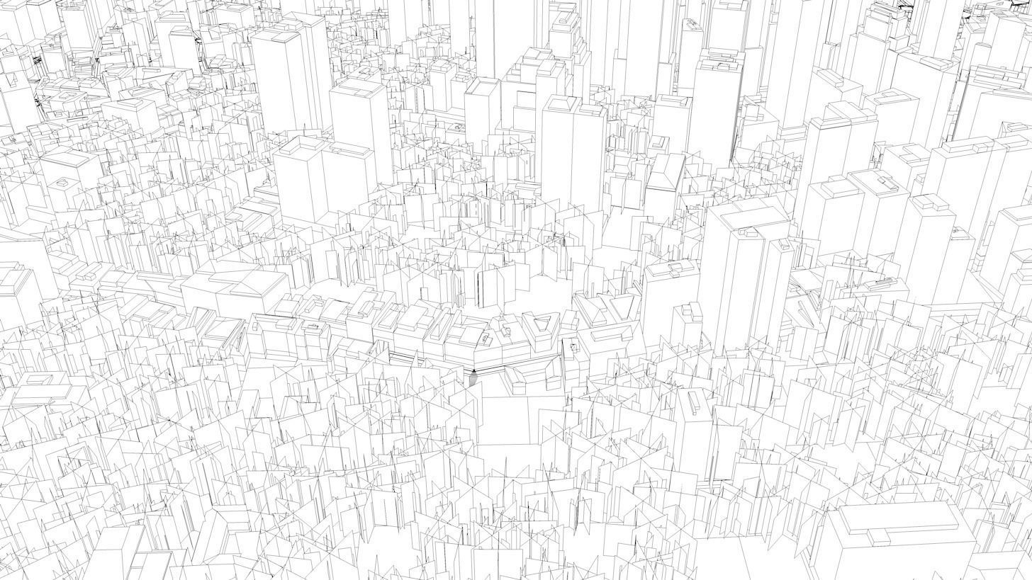 High-Detailed 3D City Model 2 Low-poly 3D model_9