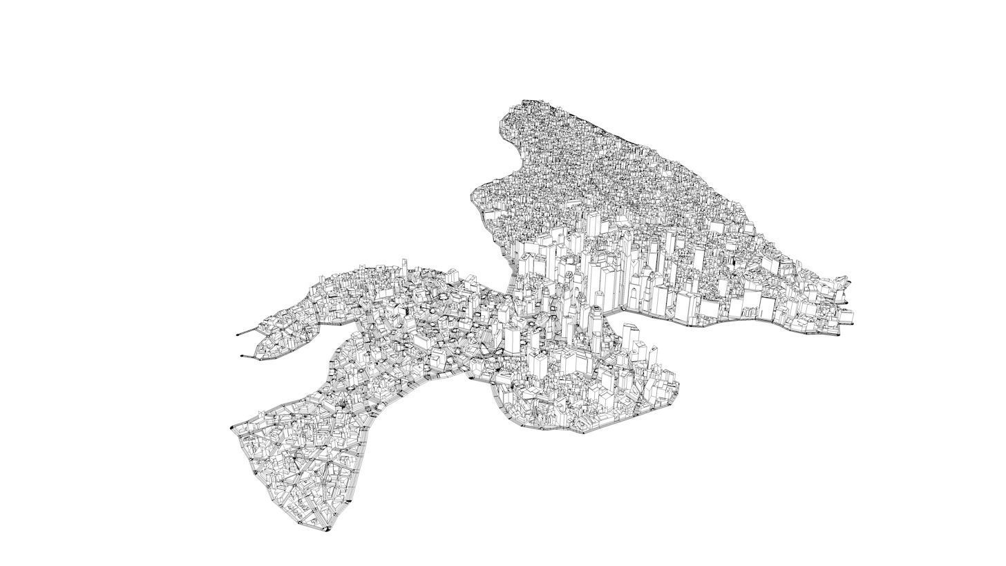 High-Detailed 3D City Model 2 Low-poly 3D model_11