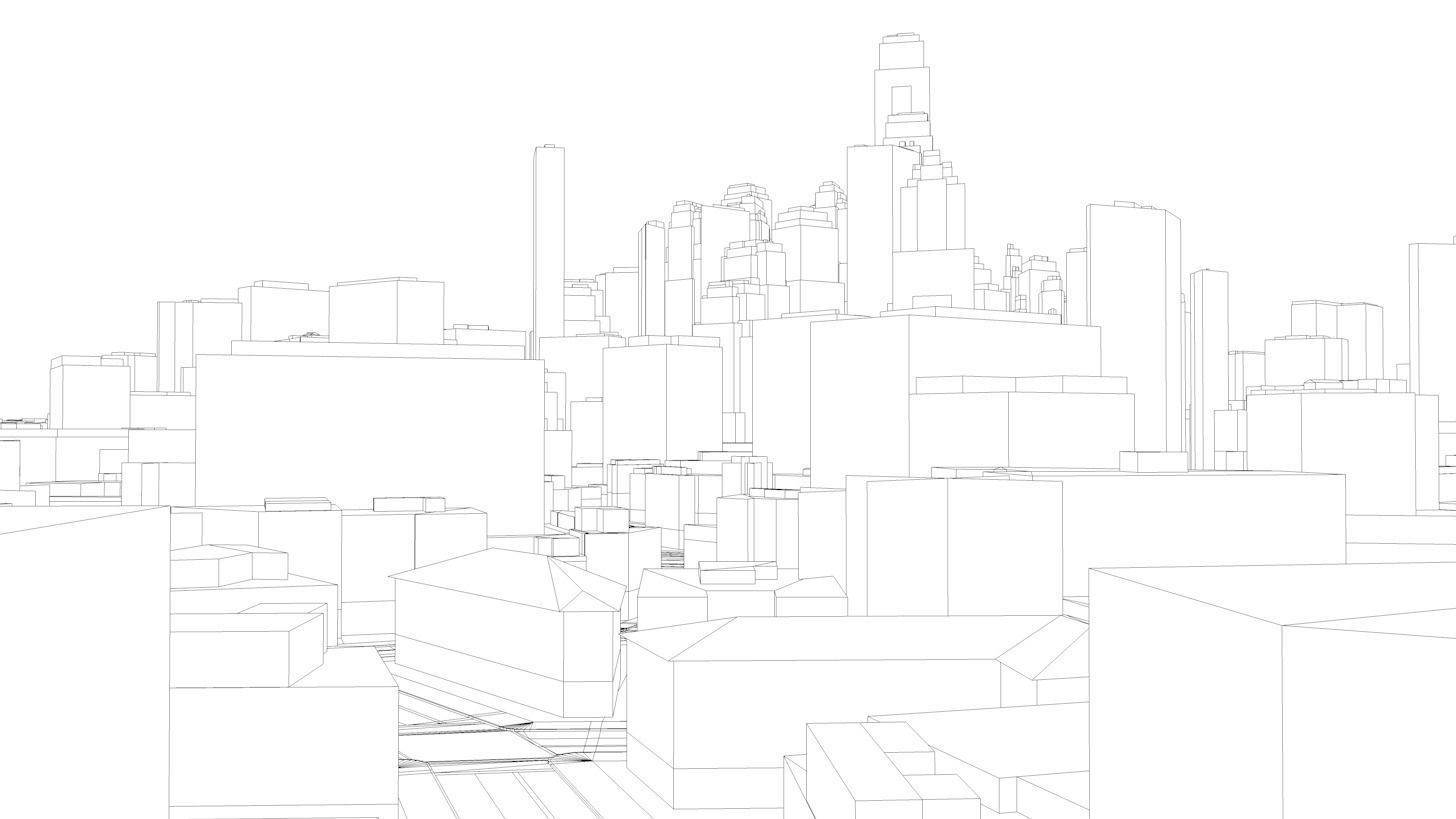 High-Detailed 3D City Model 2 Low-poly 3D model_7