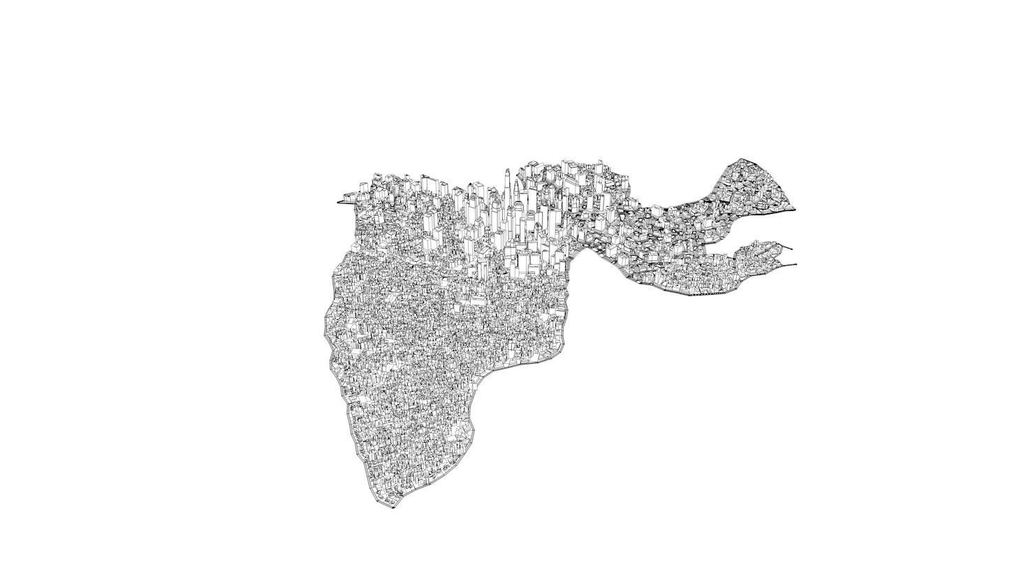 High-Detailed 3D City Model 2 Low-poly 3D model_10