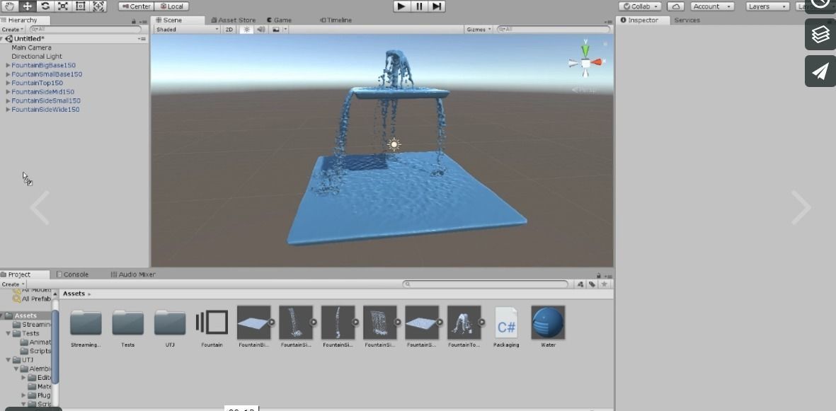Animated Fountain Set Rig 3D model_10