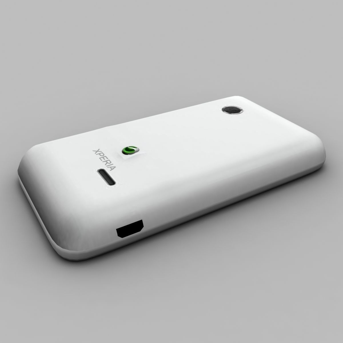 Sony Xperia Tipo White 3D model_5