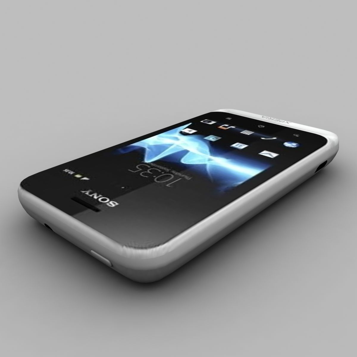 Sony Xperia Tipo White 3D model_3