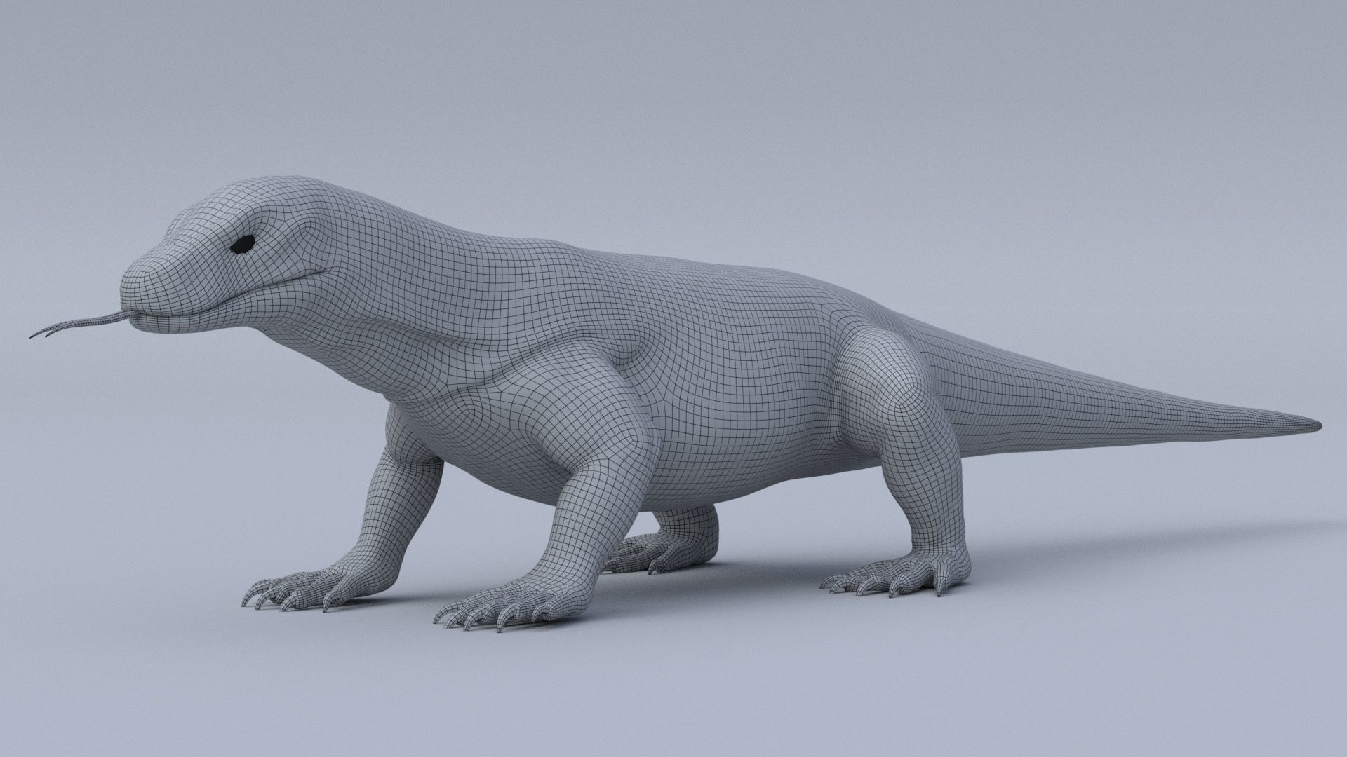 komodo Dragon 3D model_1