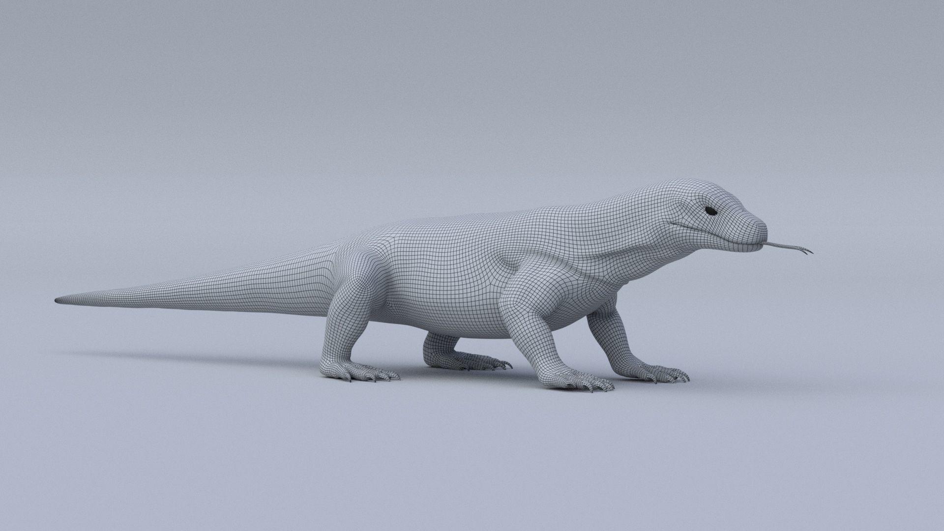 komodo Dragon 3D model_3