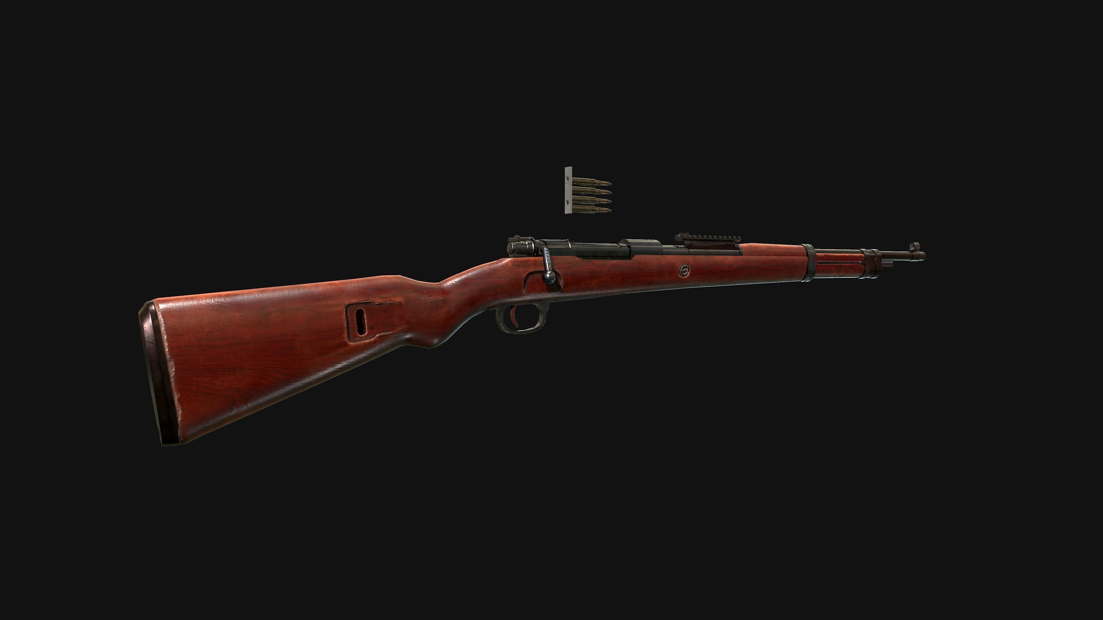 Mauser 98k Free 3D model_0