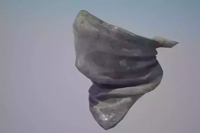 Bandana  scarf on face Low-poly 3D model