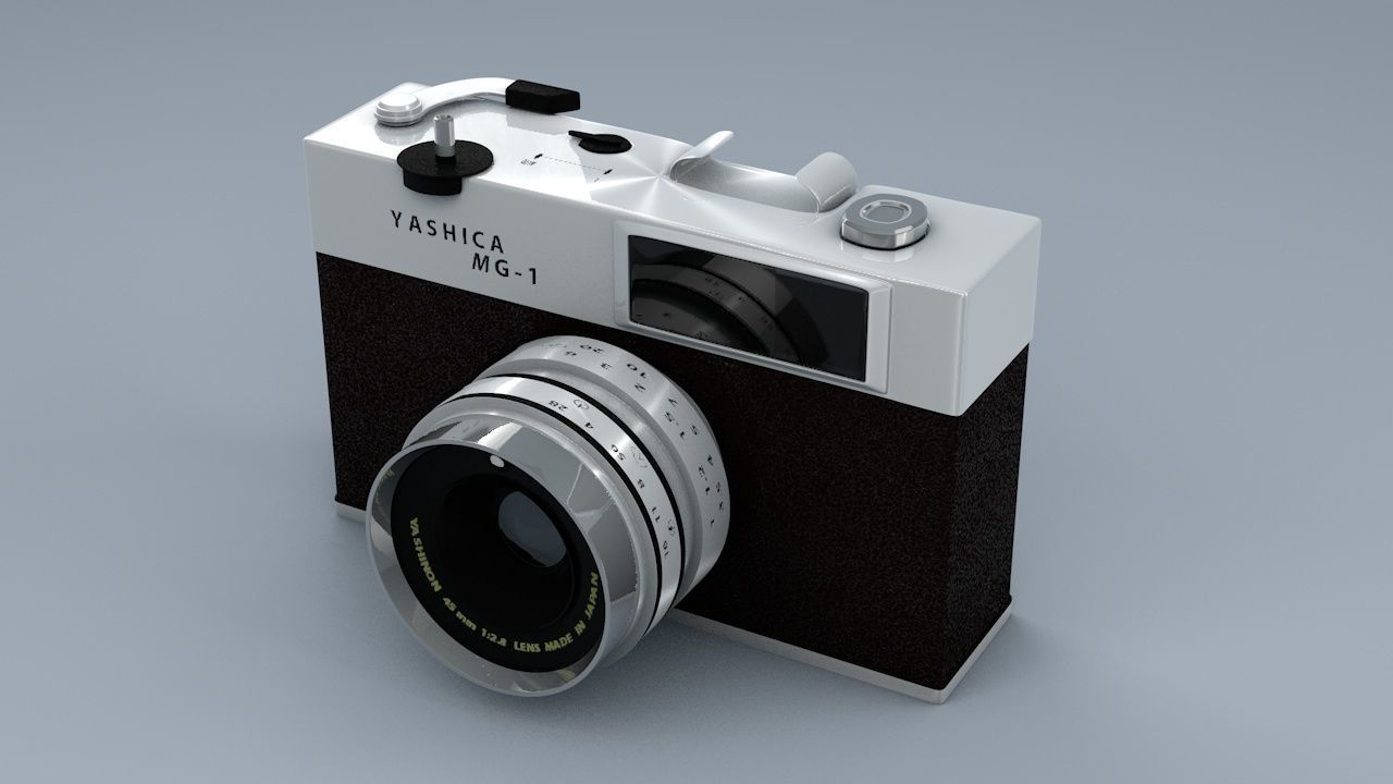 Reel Camera Low-poly 3D model_1