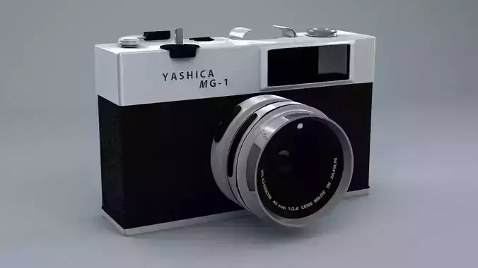 Reel Camera Low-poly 3D model