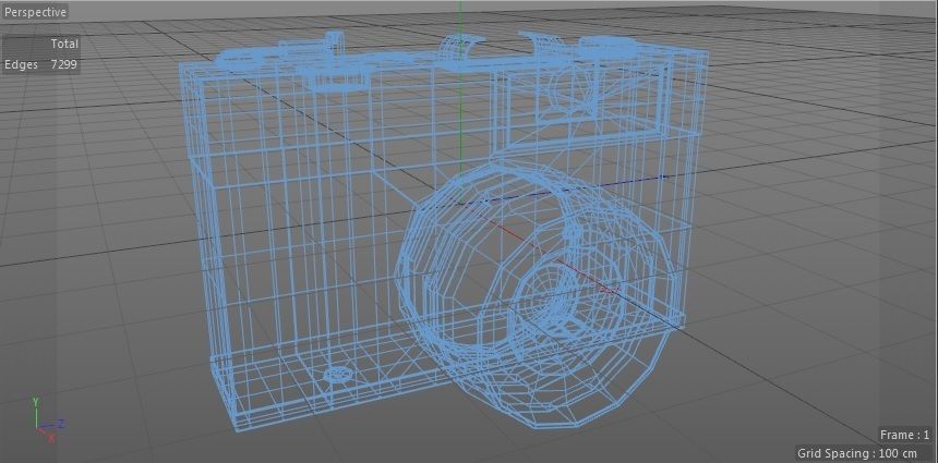 Reel Camera Low-poly 3D model_6