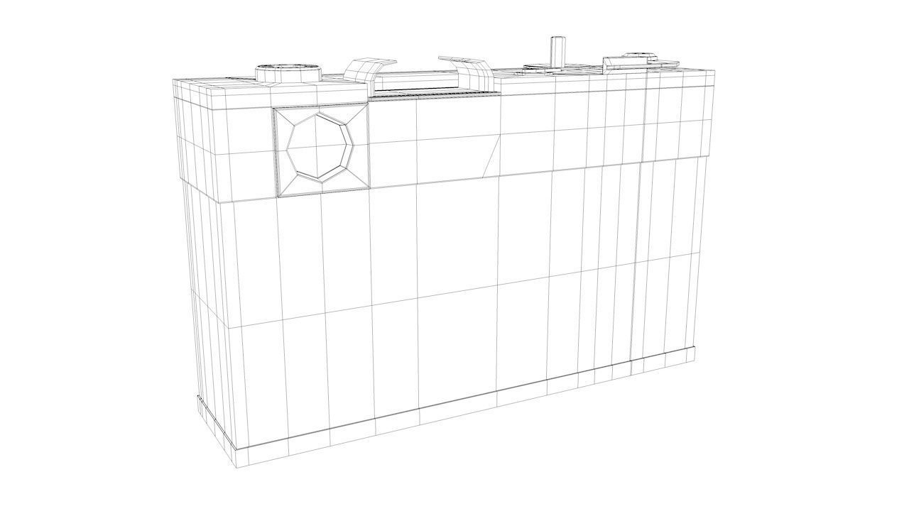 Reel Camera Low-poly 3D model_11