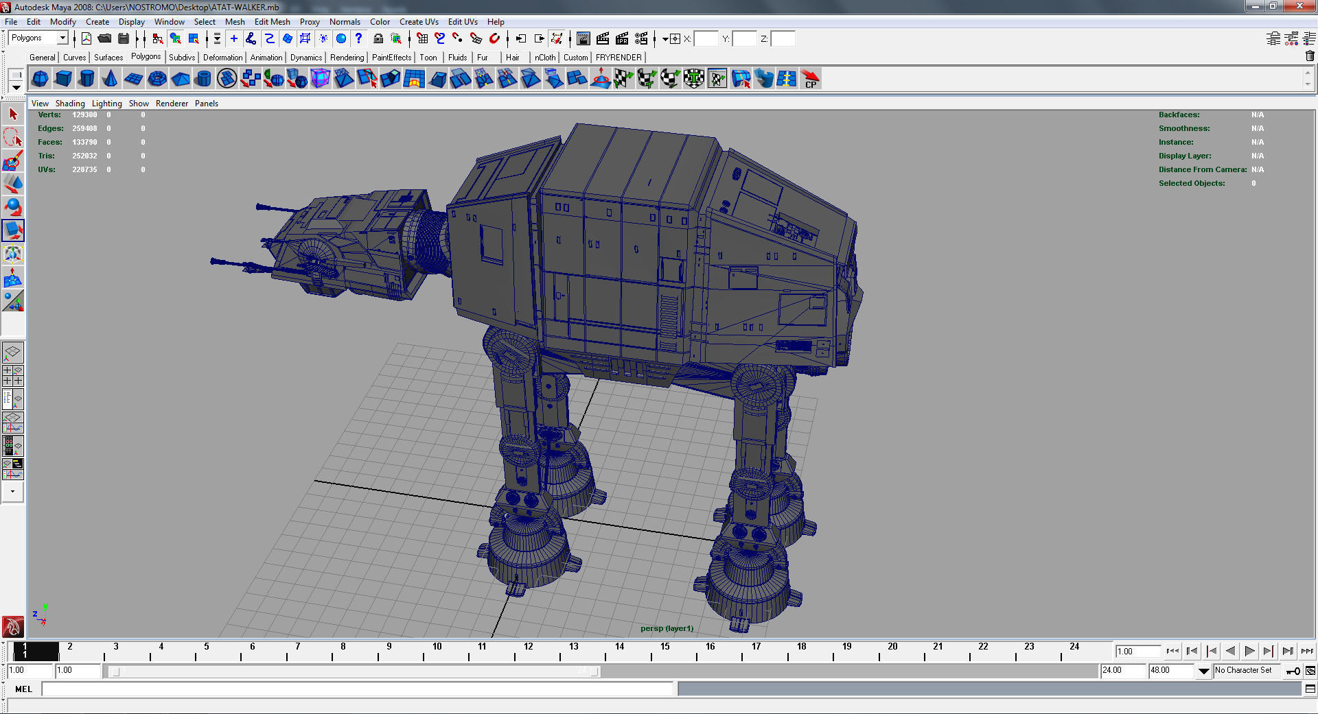  AT-AT ALL TERRAIN ARMORED TRANSPORT 3D model_10