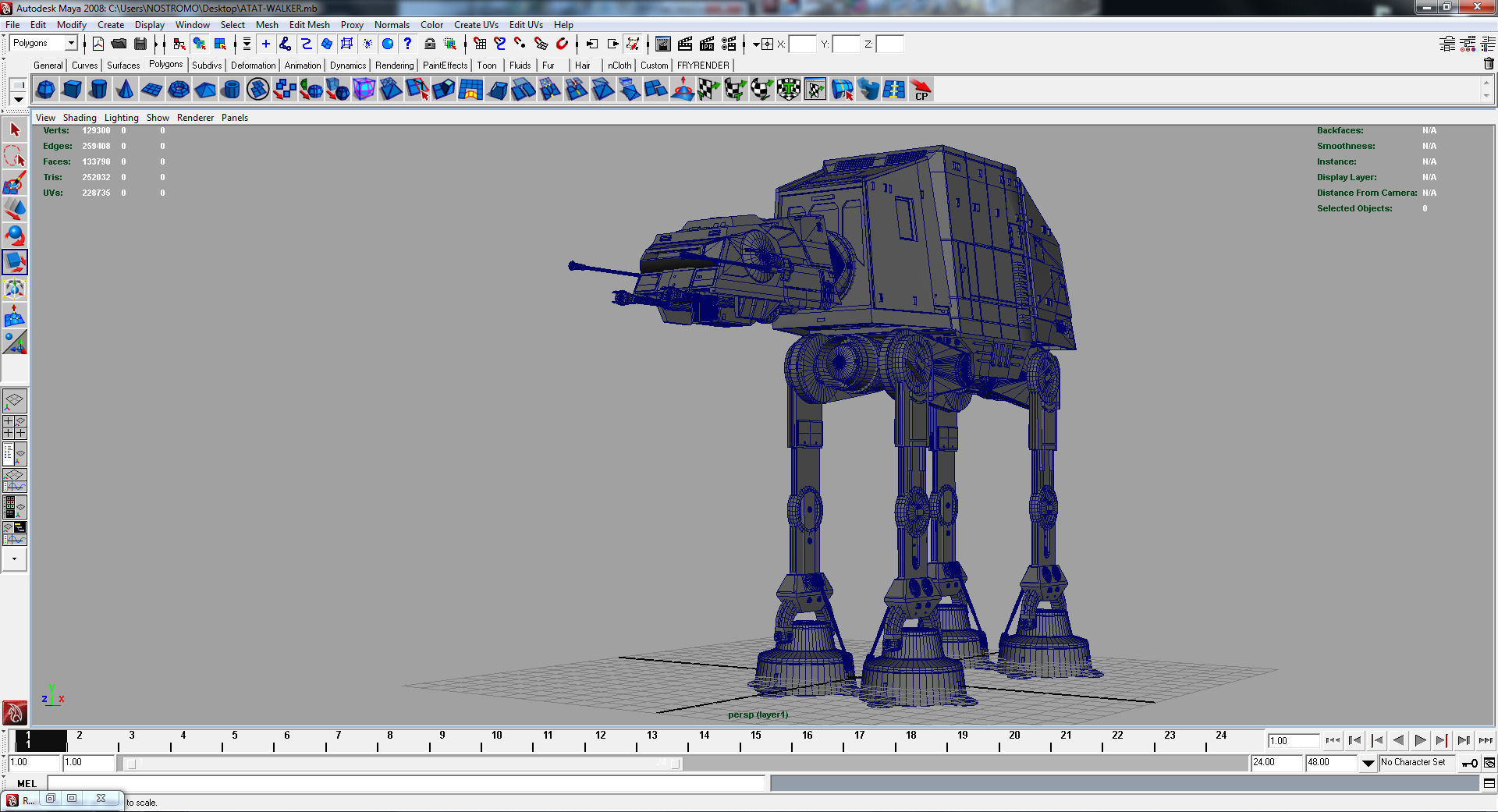  AT-AT ALL TERRAIN ARMORED TRANSPORT 3D model_7