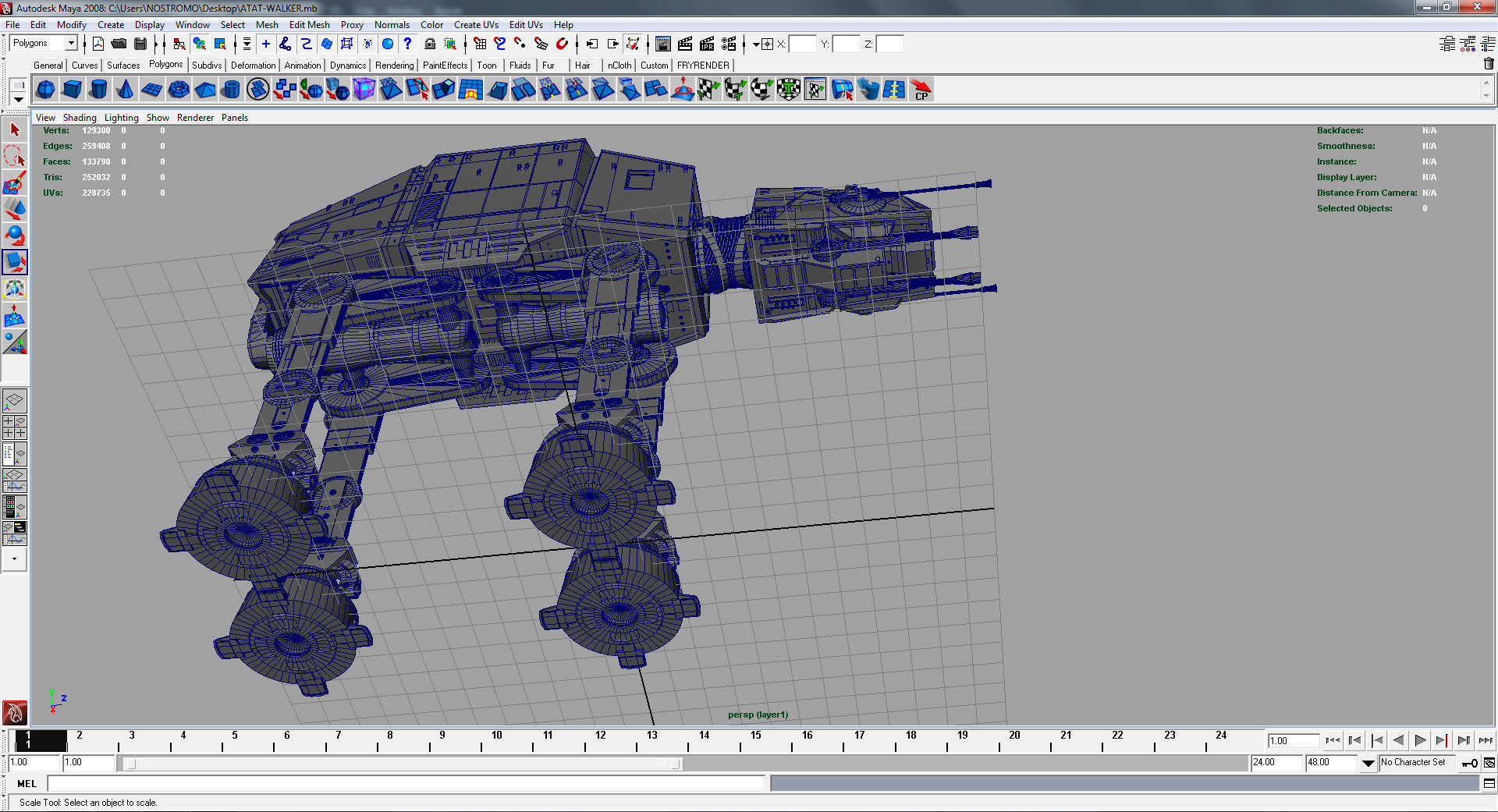  AT-AT ALL TERRAIN ARMORED TRANSPORT 3D model_9