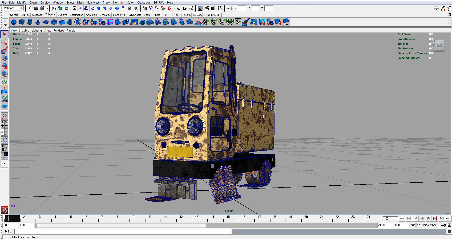 Abandoned Vehicle 3D model_3
