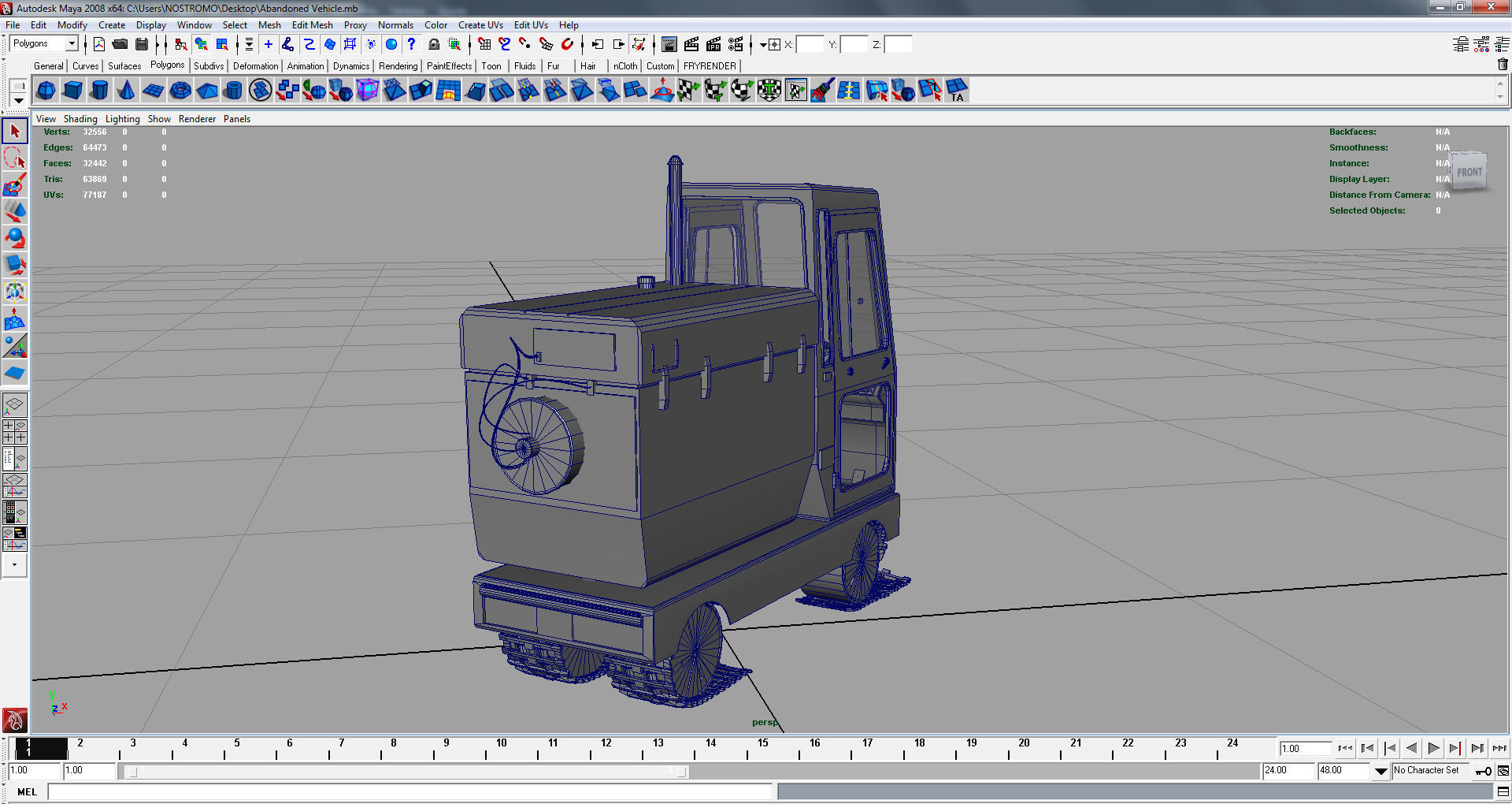 Abandoned Vehicle 3D model_5
