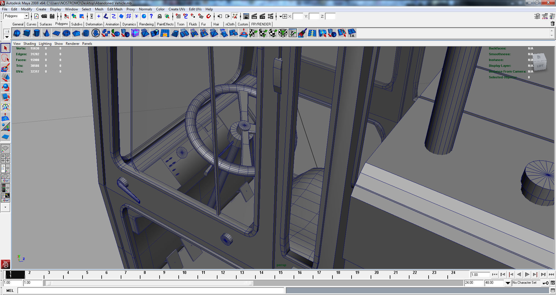 Abandoned Vehicle 3D model_6