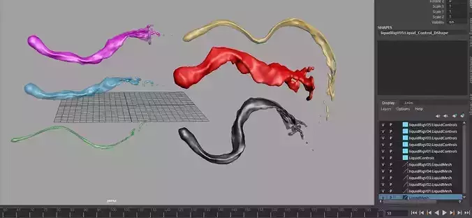 Animated Water Jet Rig 3D model