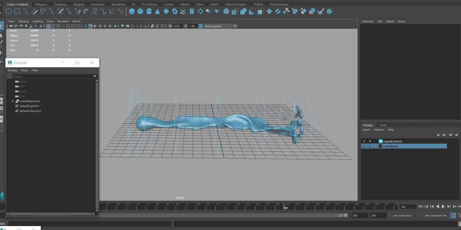 Animated Water Jet Rig 3D model_2