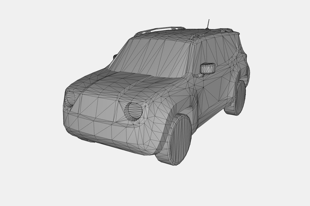 Jeep Renegade 2016 Free low-poly 3D model_18