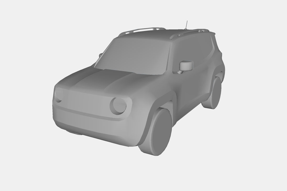 Jeep Renegade 2016 Free low-poly 3D model_20