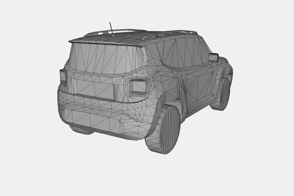 Jeep Renegade 2016 Free low-poly 3D model_19