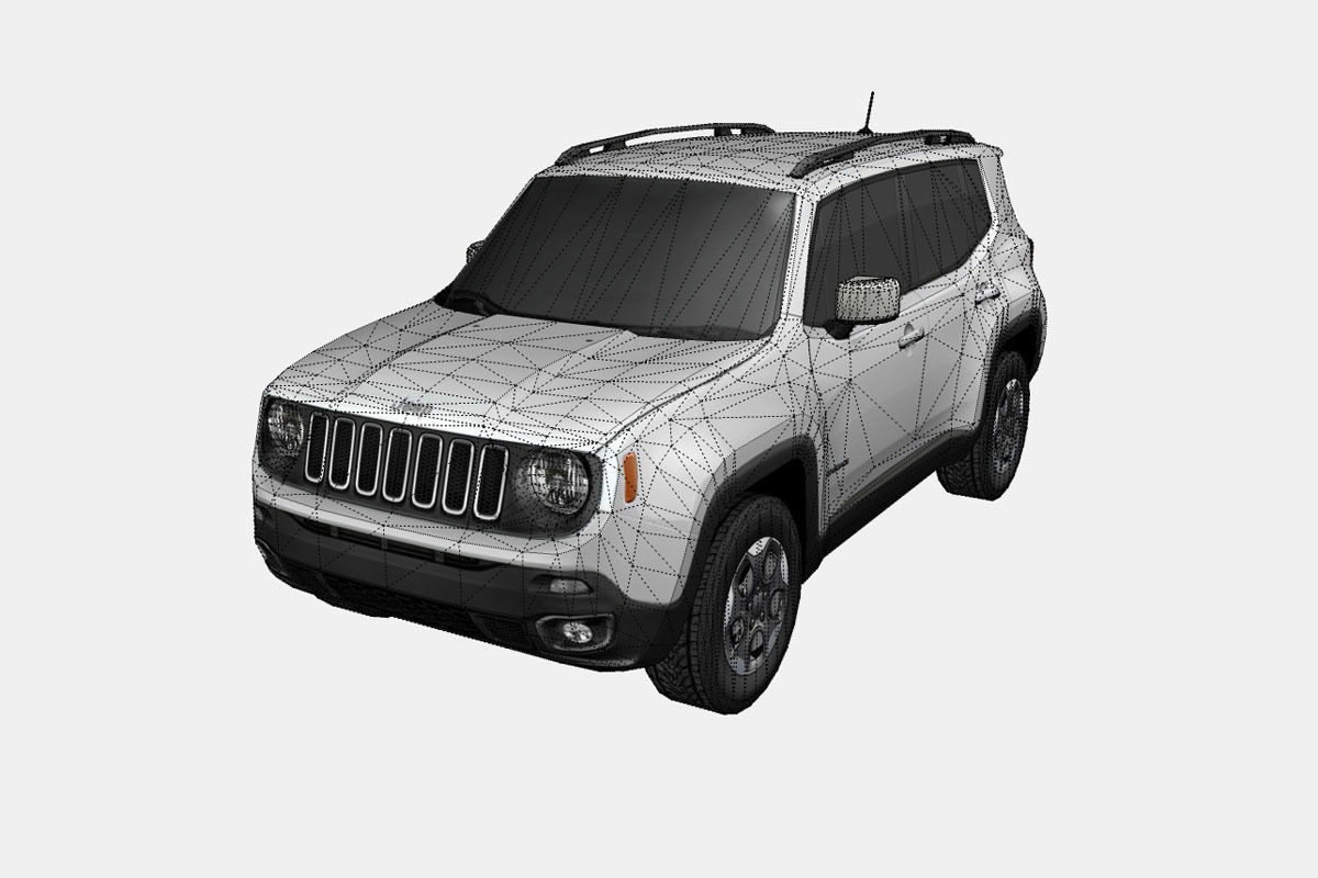 Jeep Renegade 2016 Free low-poly 3D model_16