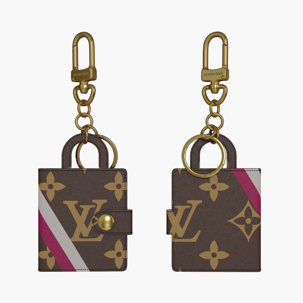Louis Vuitton Keys holders 3D model_2