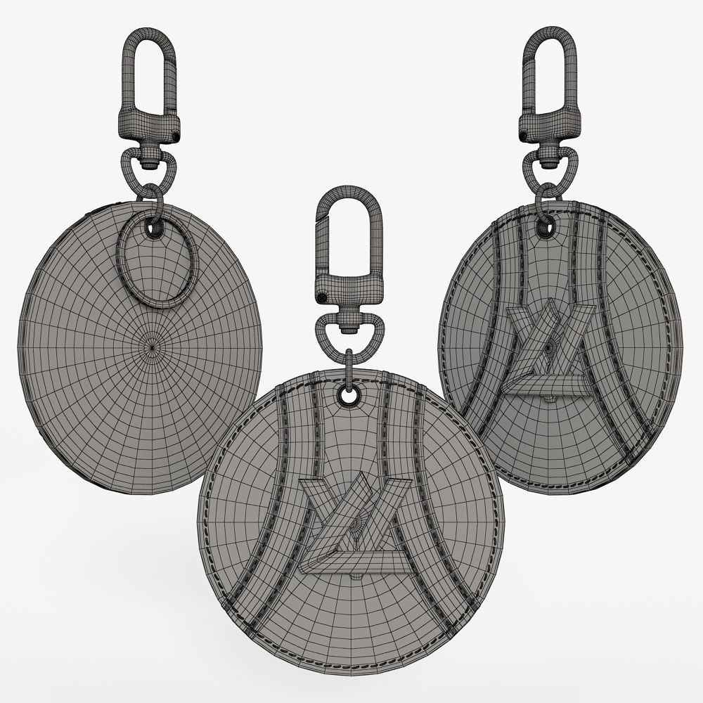 Louis Vuitton Keys holders 3D model_7