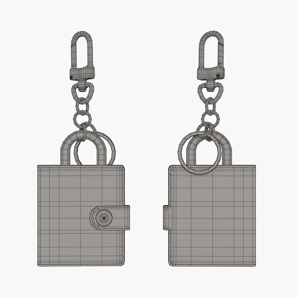 Louis Vuitton Keys holders 3D model_9