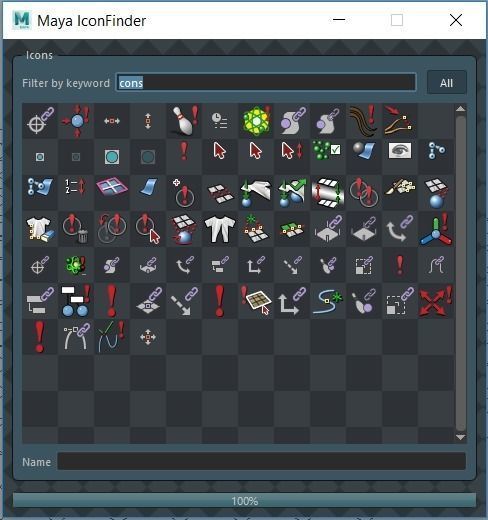 Maya Icon Finder Free 3D model_3