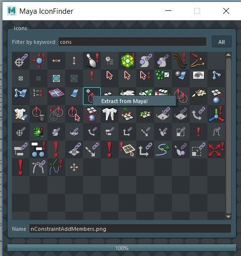 Maya Icon Finder Free 3D model_4