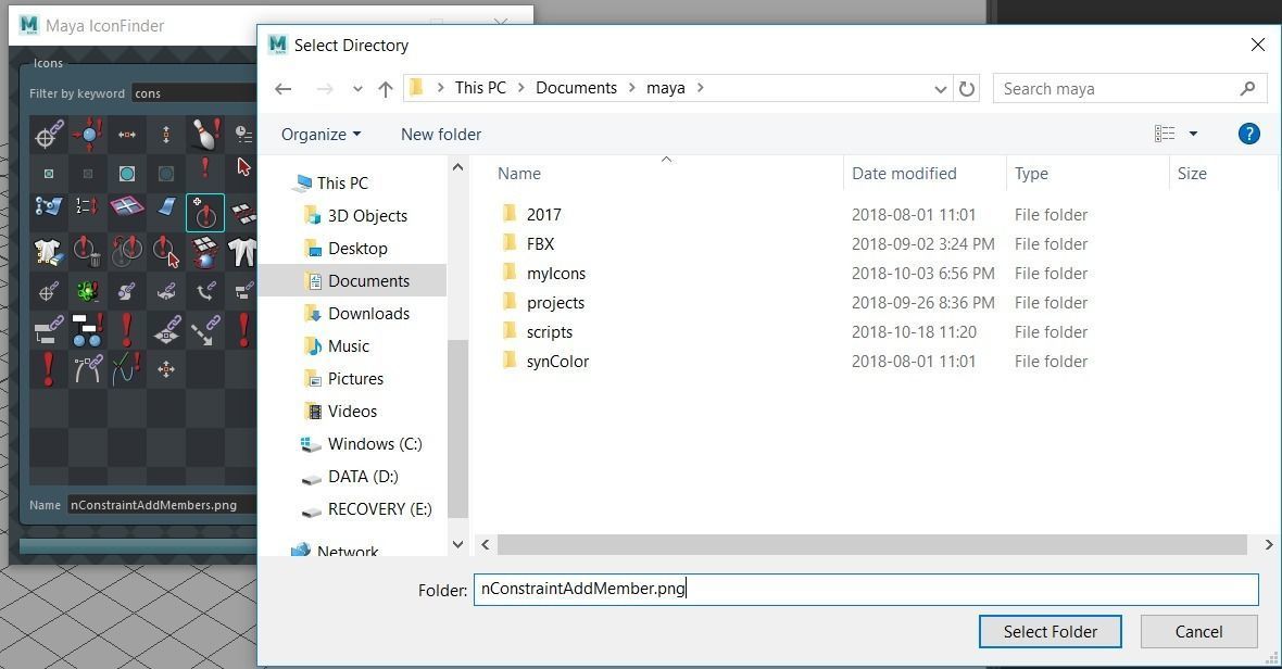 Maya Icon Finder Free 3D model_5