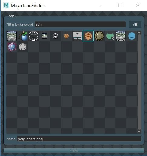 Maya Icon Finder Free 3D model_6