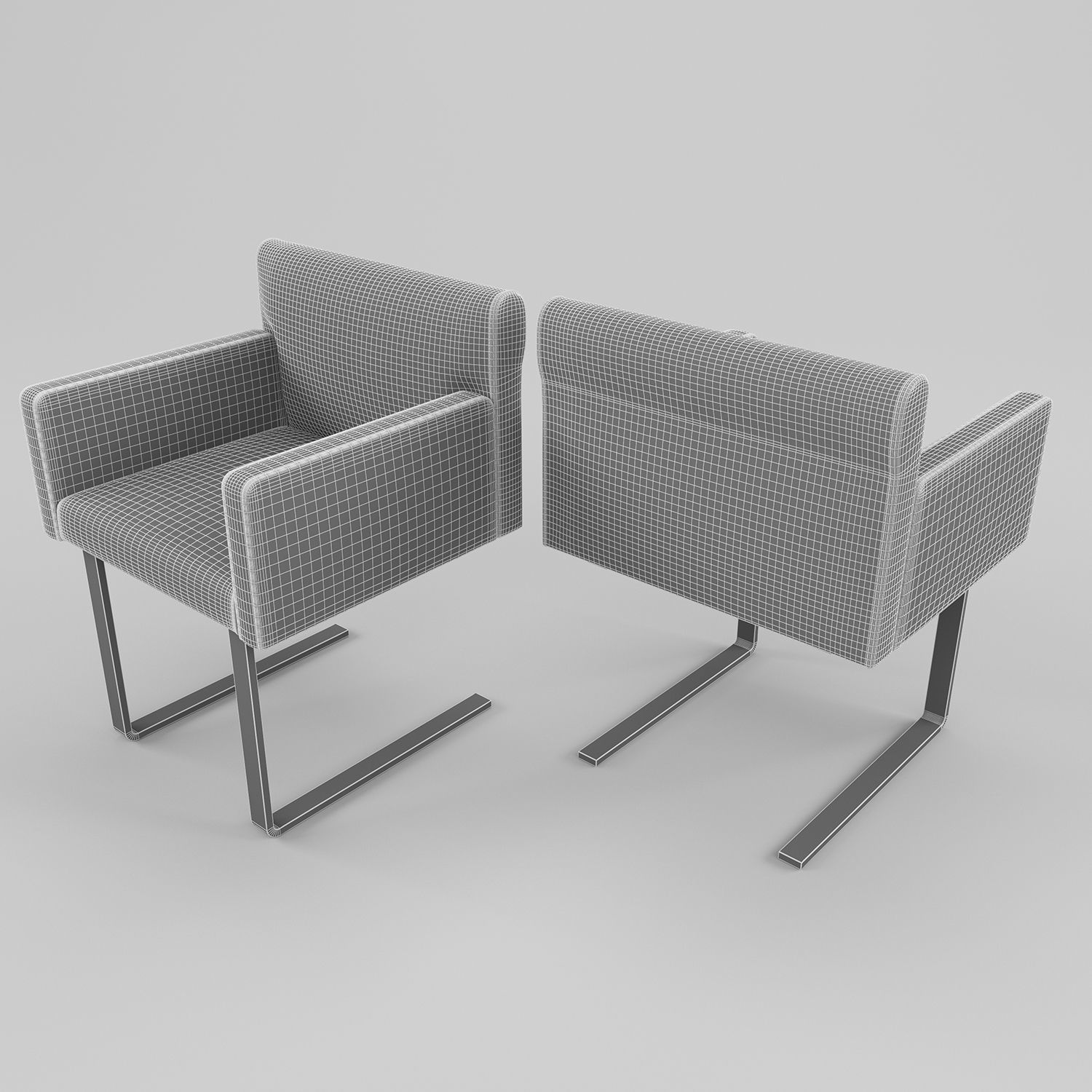 Chair and desk - Quant COR 3D model_8