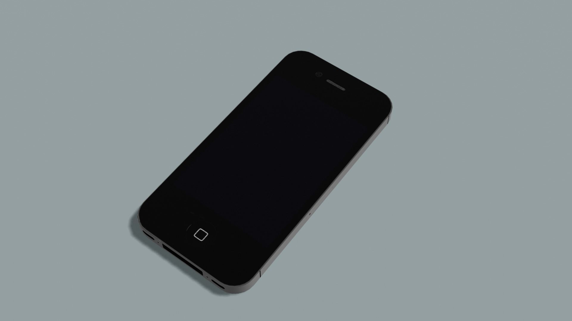 iPhone 4S Low-poly 3D model_1