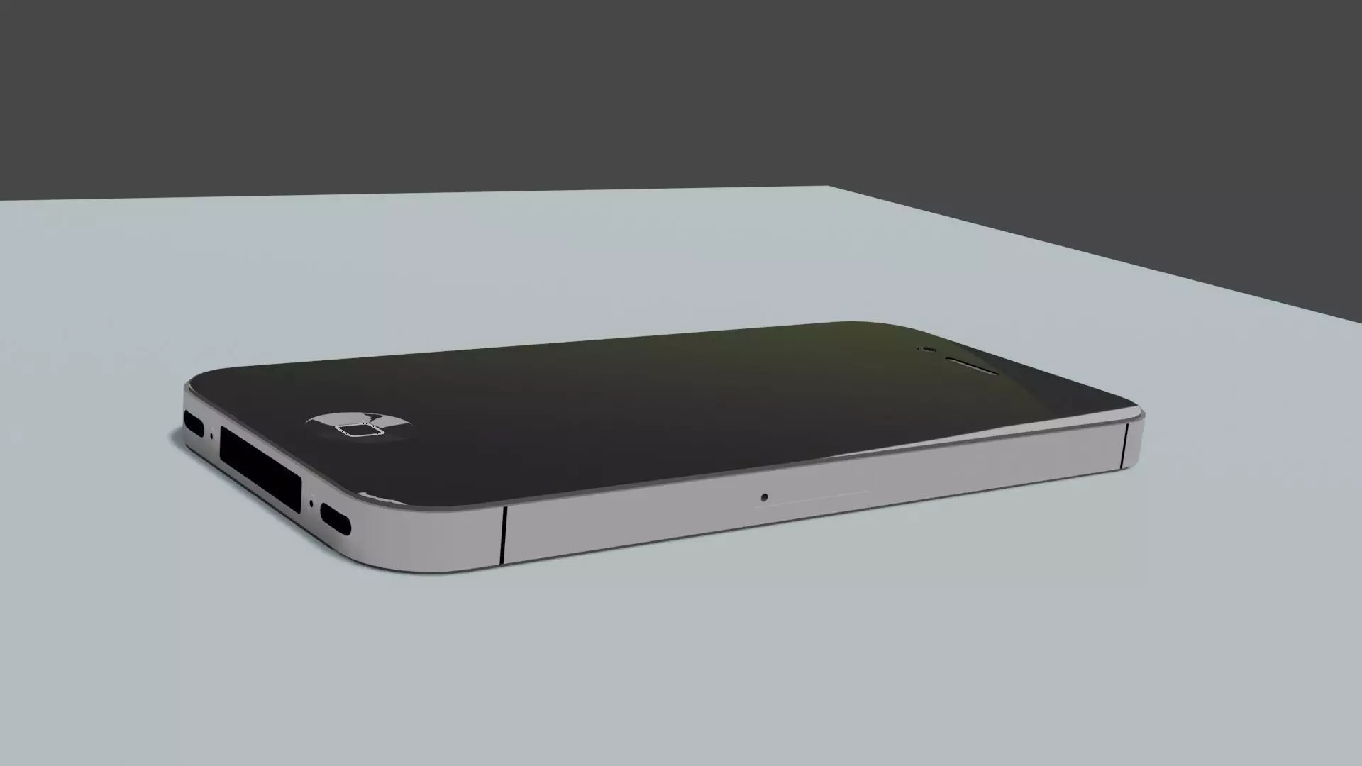 iPhone 4S Low-poly 3D model_0