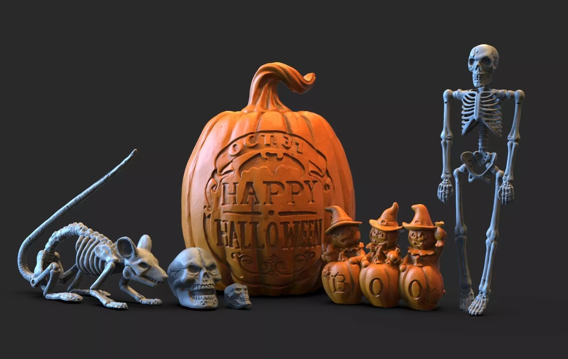 Halloween Holiday Pack 3D model_0