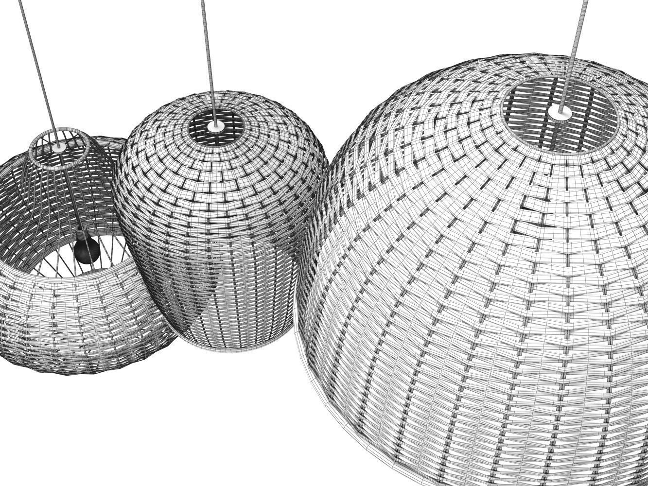 Bamboo Lamp 3D model_6