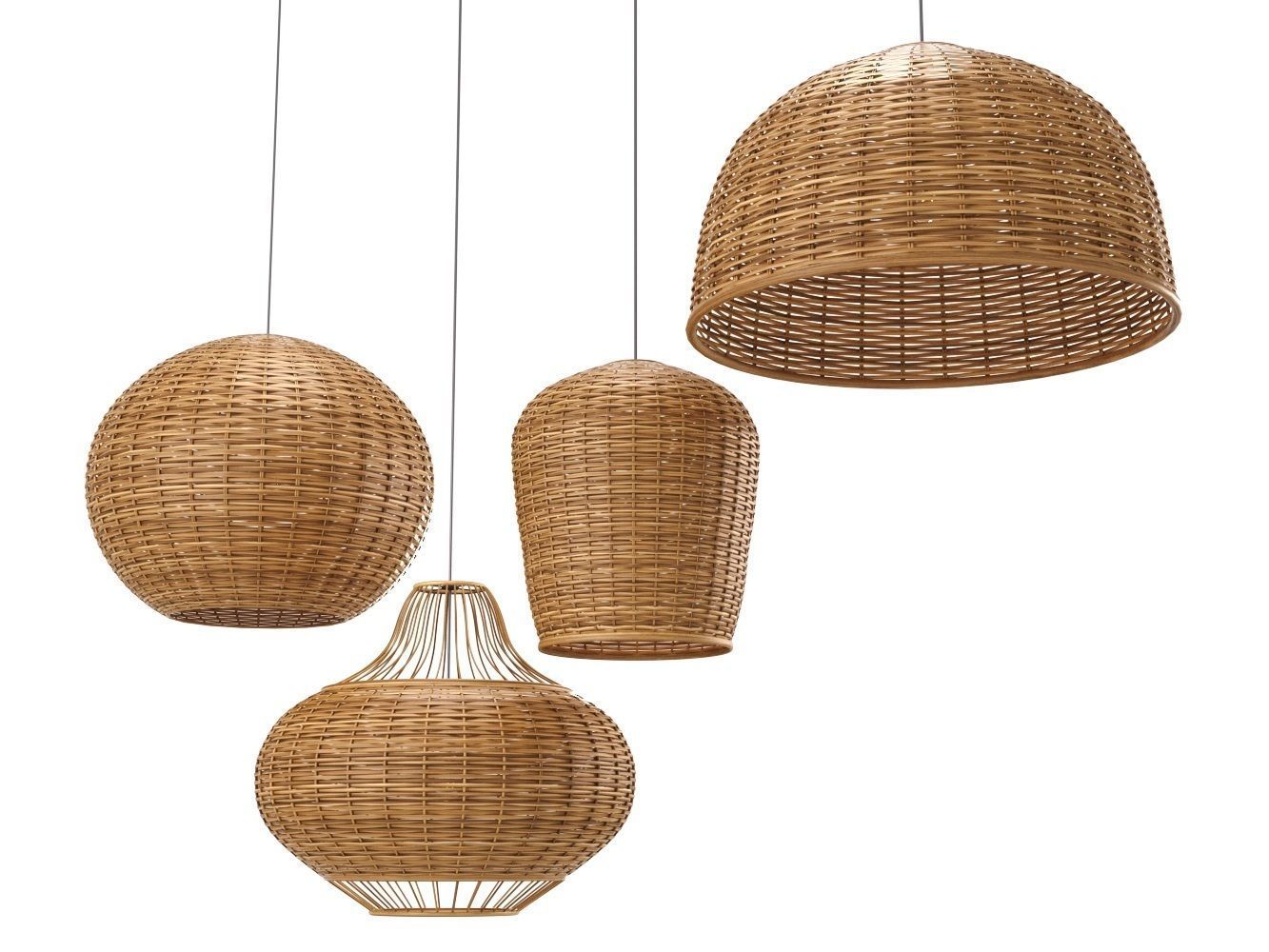 Bamboo Lamp 3D model_2
