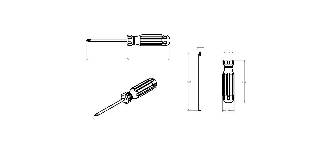 Phillips Head Screwdriver 3D model_4