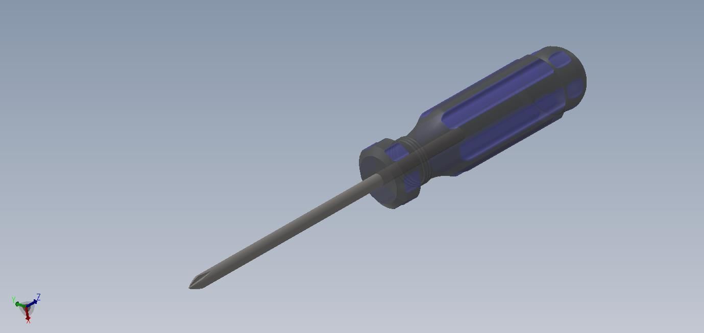 Phillips Head Screwdriver 3D model_1